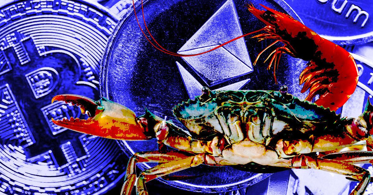 Bitcoin shrimp, crab cohorts aggressively buying; ETH equivalent cohorts selling